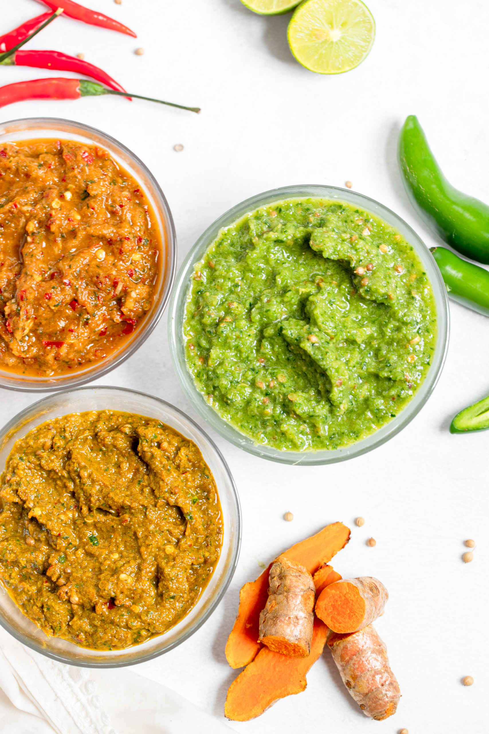 Homemade Thai Curry Paste (Green, Red and Yellow) - Sprinkles 