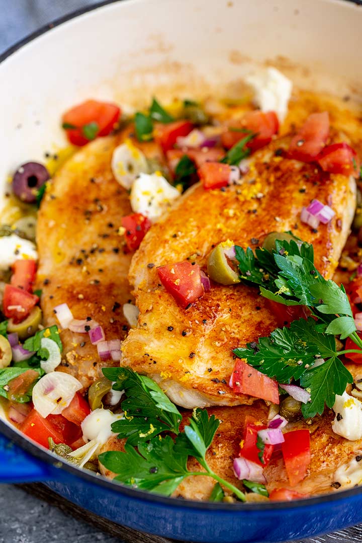 Easy one pan italian chicken breasts