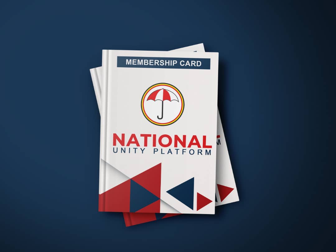 Bobi Wine’s NUP Unveils New Membership Cards Ahead Of 2021 Elections