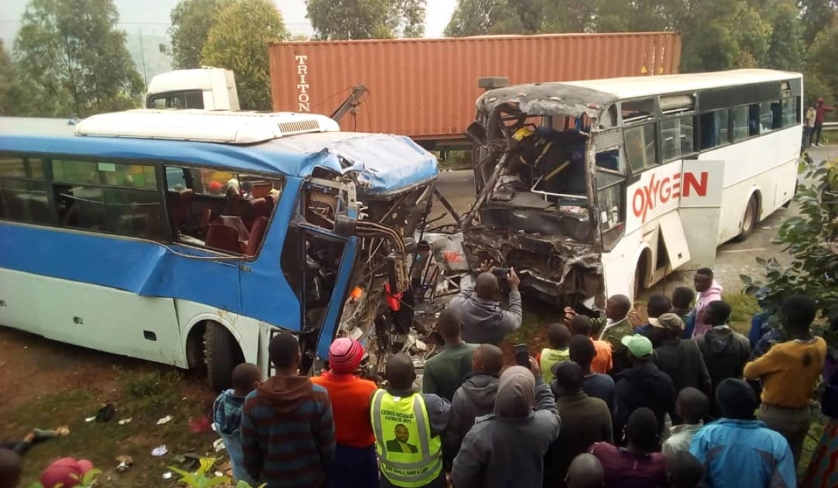 Rukiga: Six Ugandans Perish In An Accident Involving Rwandan & Kenyan Buses