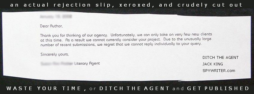 Literary Rejection Letters From Publishers And Literary Agents