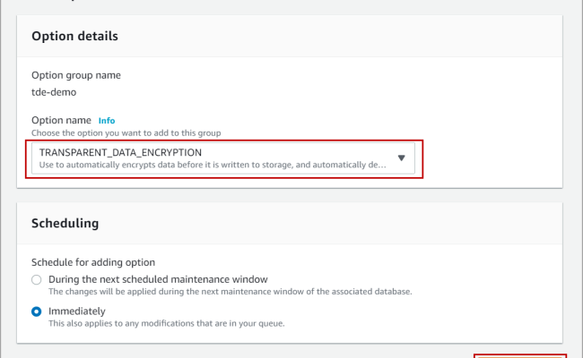 Transparent Data Encryption (TDE) In AWS RDS SQL Server