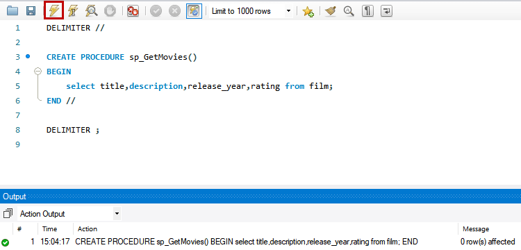 Mysql Create Procedure Practical Examples In MySQL a parameter has one of three modes.