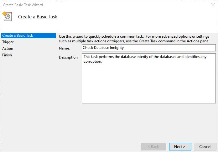 Automate Consistency Checks Of Sql Database Using Windows Task Scheduler - Desktop Light Images for Desktop