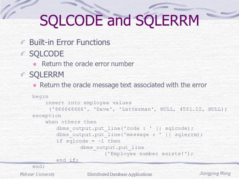 Oracle Sqlcode Function - Colorful Textures - Professional High Resolution Collection