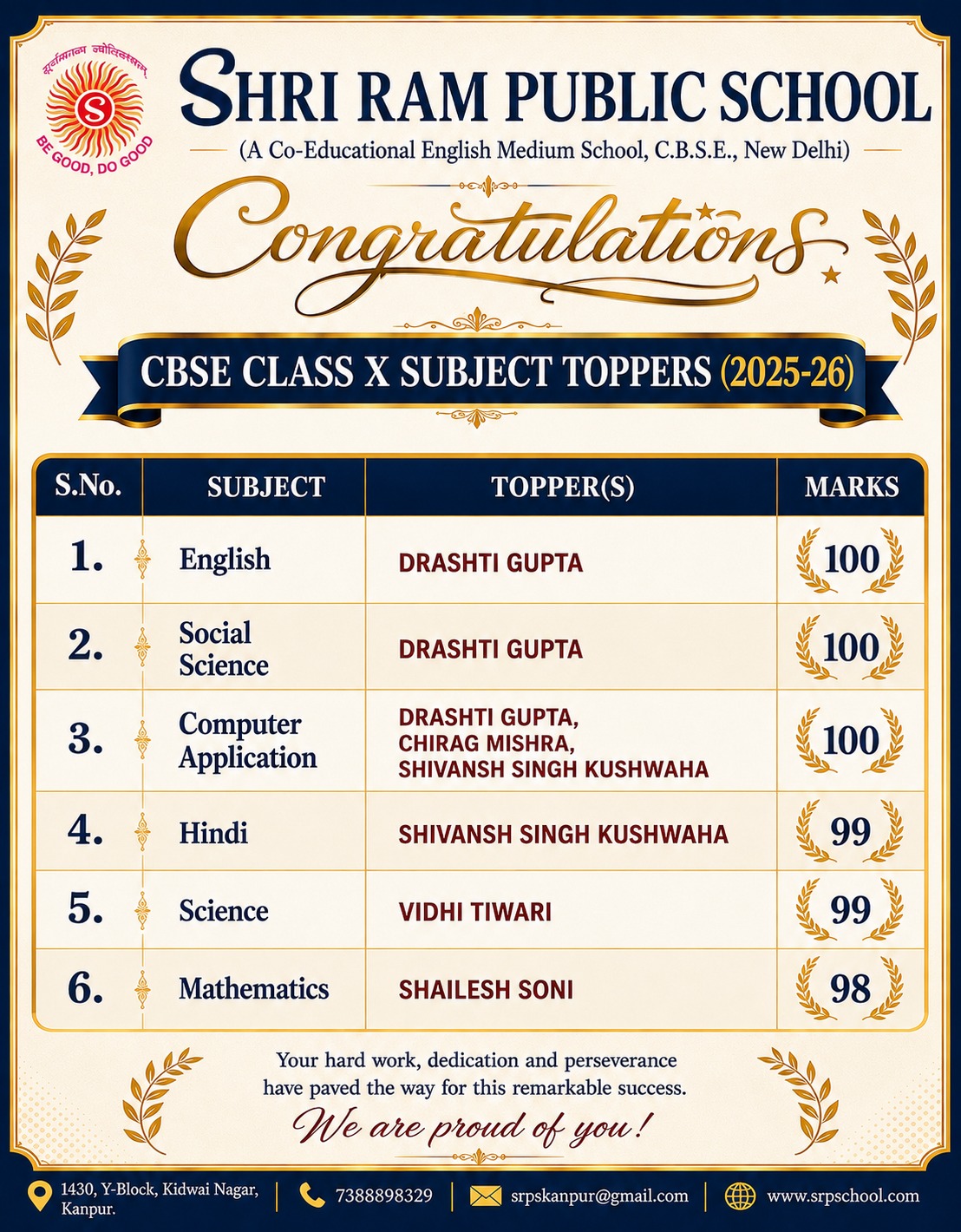Class X Sub Banner
