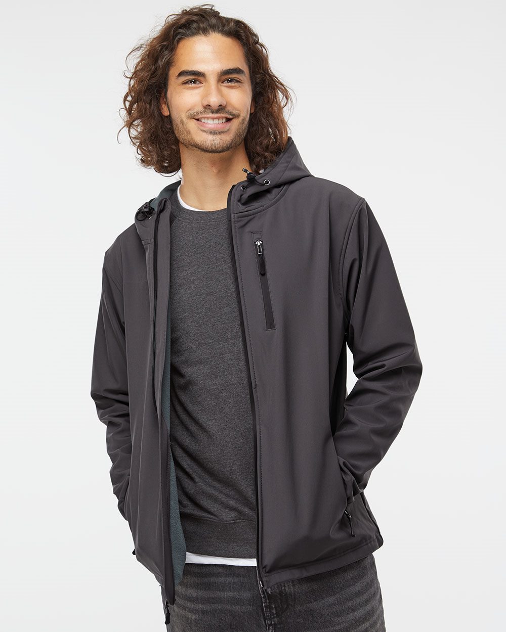 Independent Trading Co. EXP35SSZ Men's Poly-Tech Soft Shell Jacket
