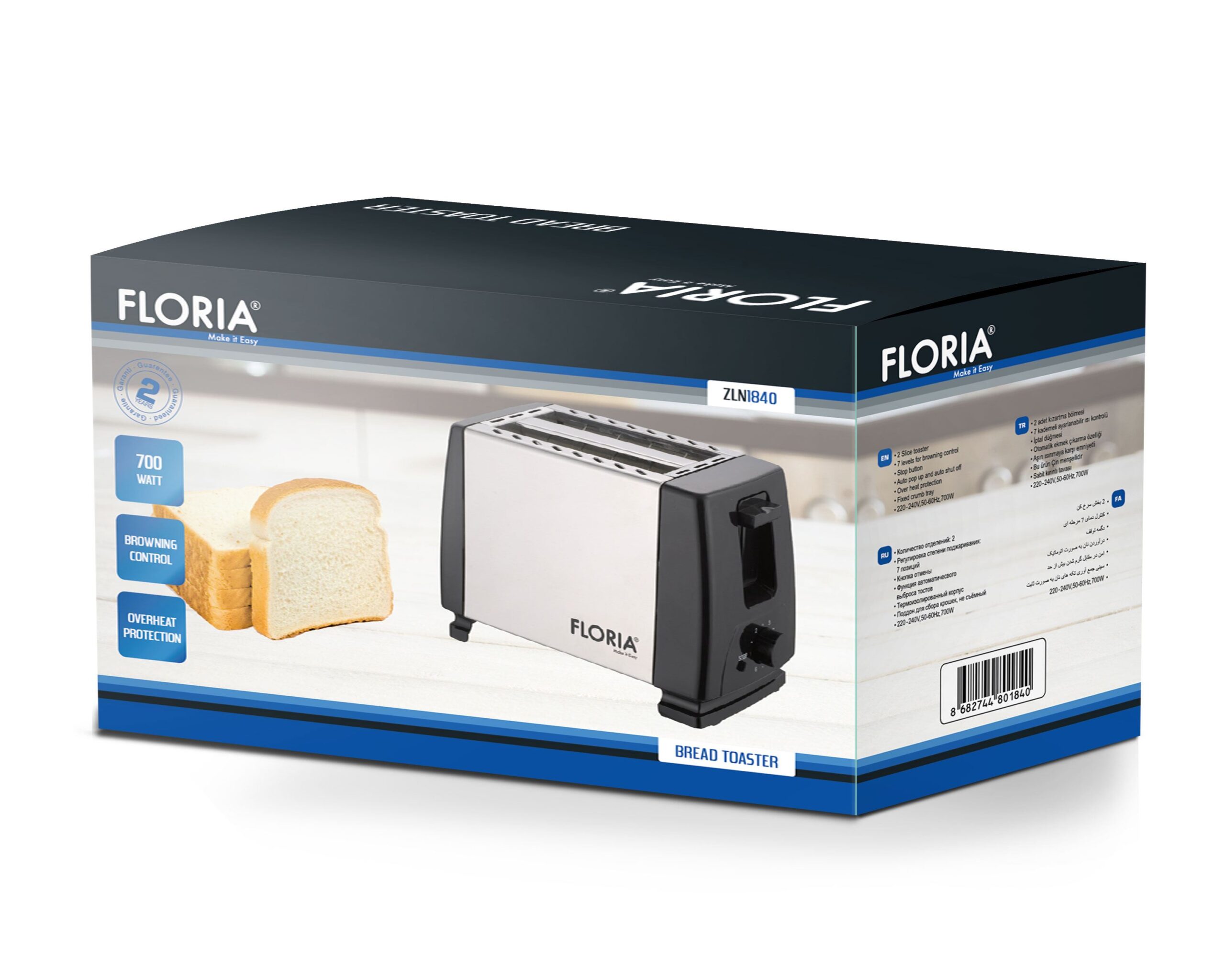 Floria ZLN1840 - Toster - Slika 2