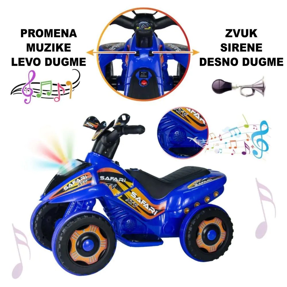 Motor na akumulator Delfino Safari Plavi - Slika 4