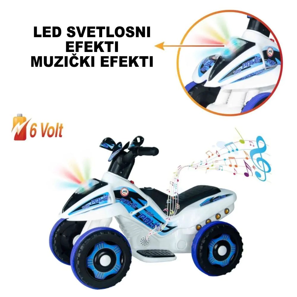 Motor na akumulator Delfino Safari Police - Slika 8