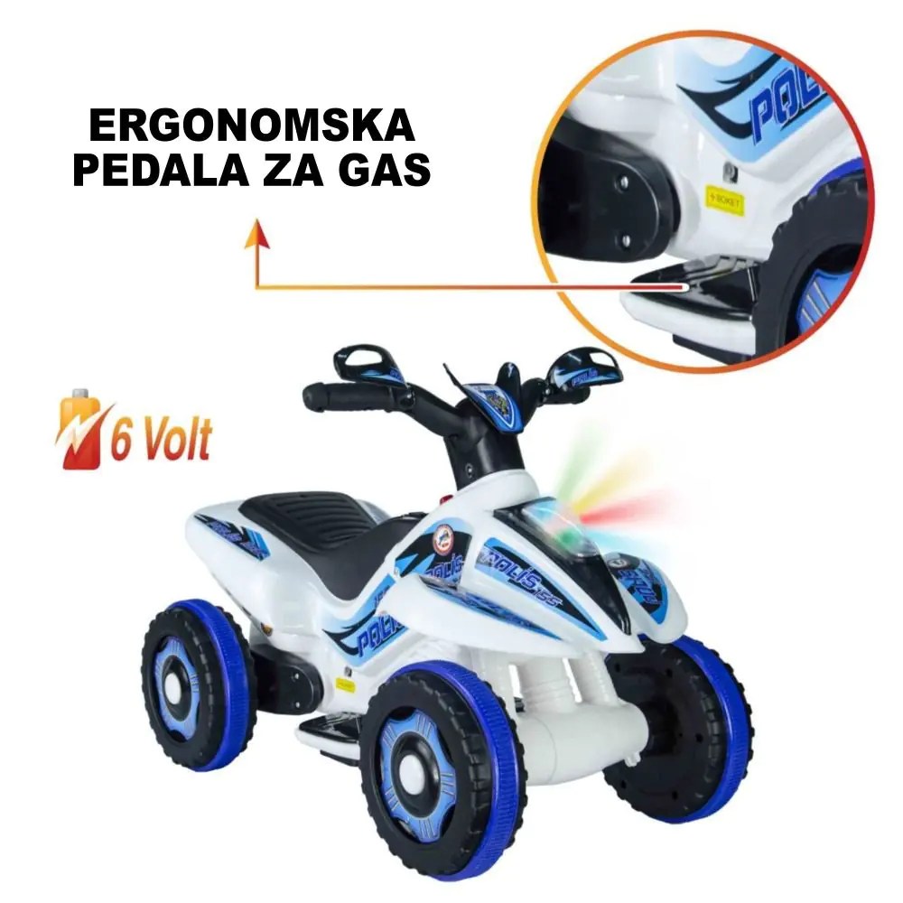 Motor na akumulator Delfino Safari Police - Slika 6