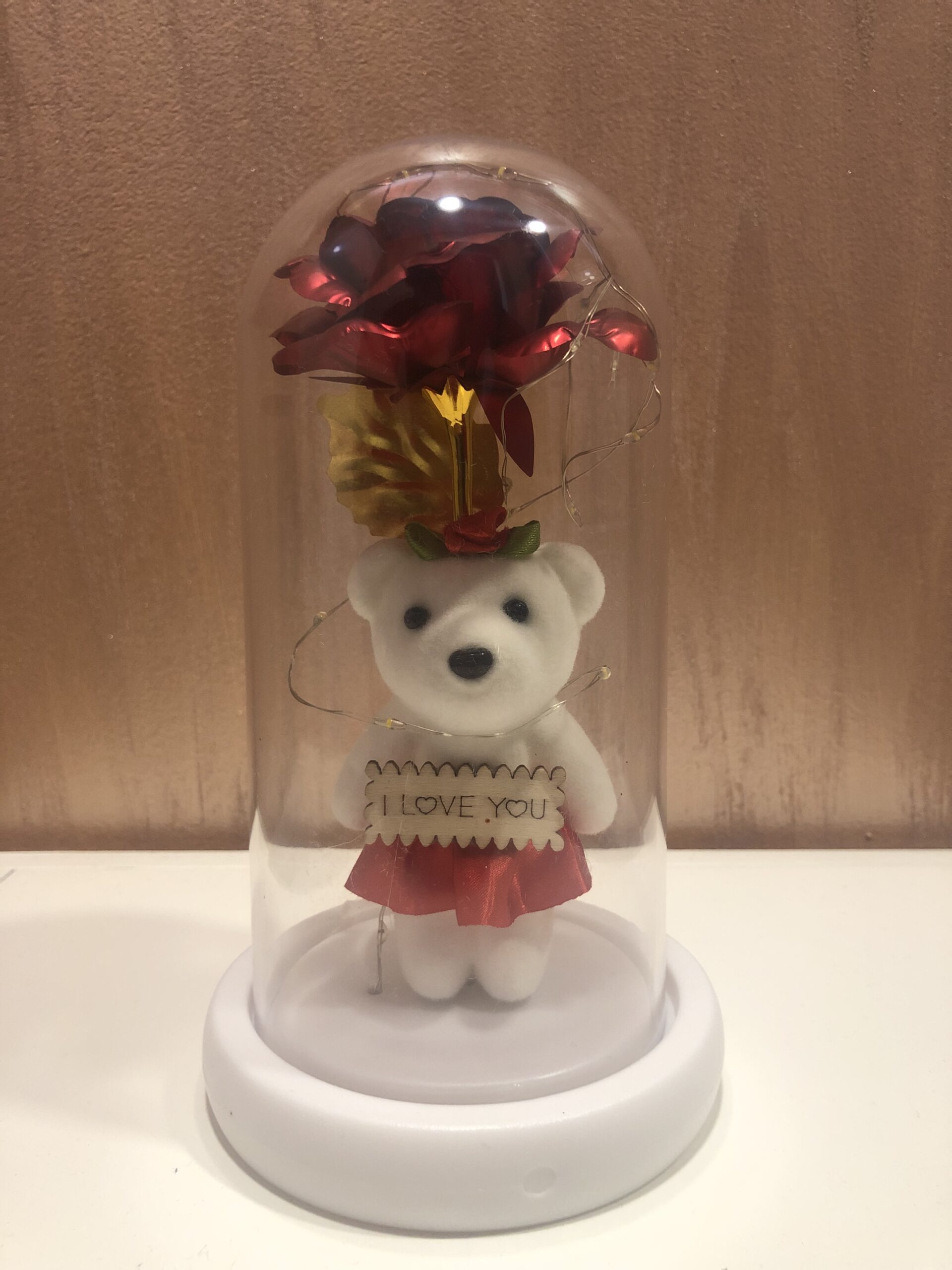 Dekorativni Meda u Kupoli sa Ružom - Slika 2