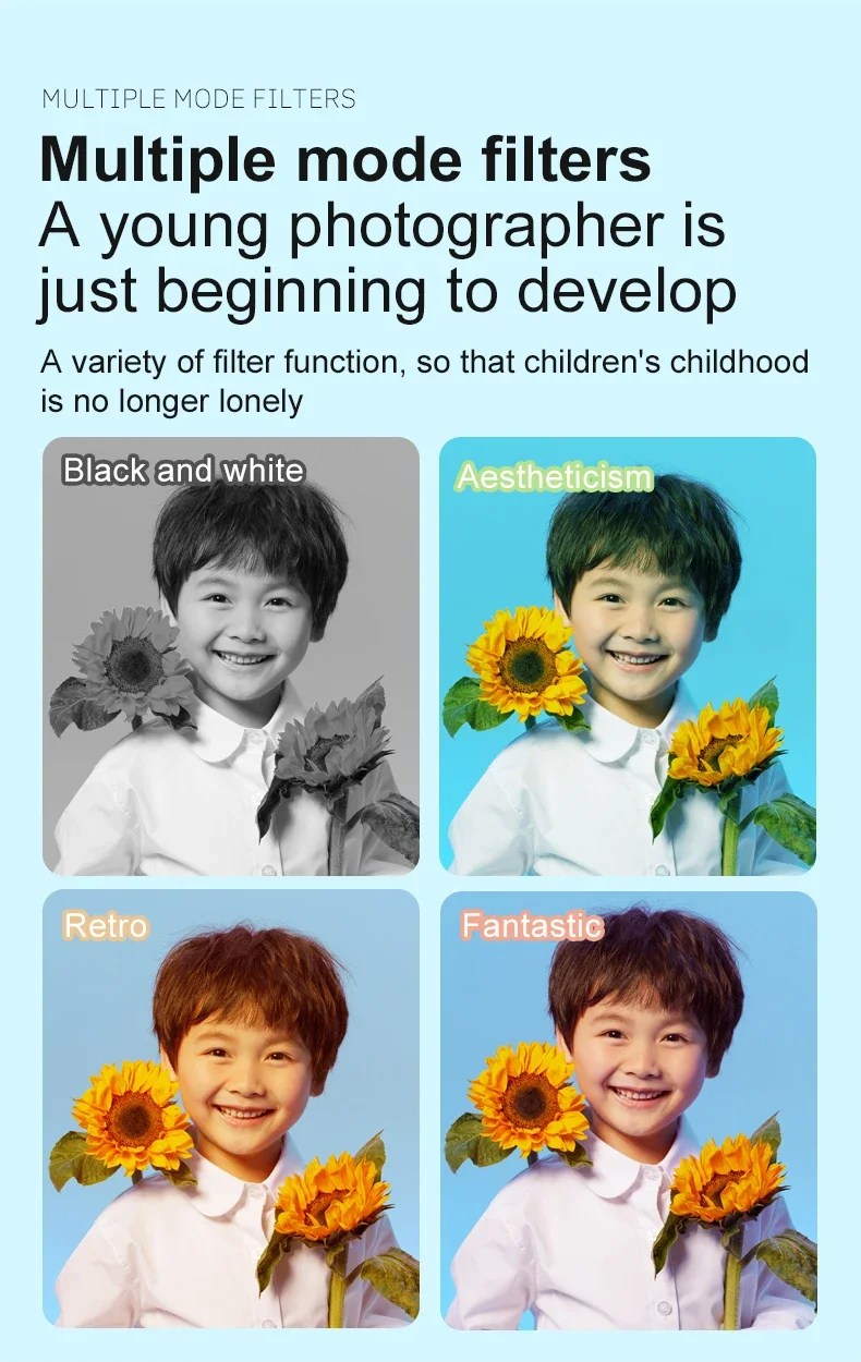 Mini Cartoon Kamera za Decu - Slika 8