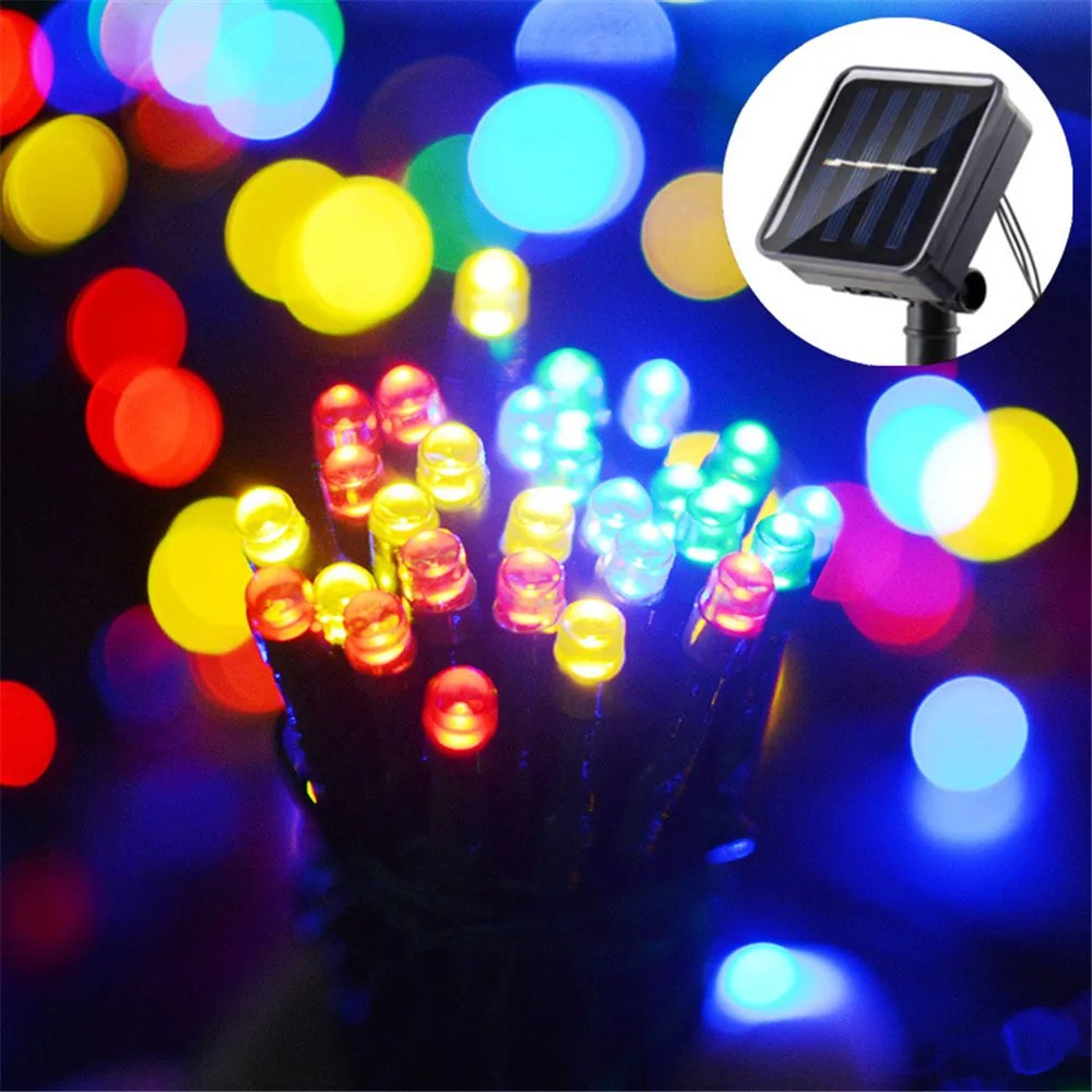 Novogodišnje Solarne Led Lampice 12m - Slika 5