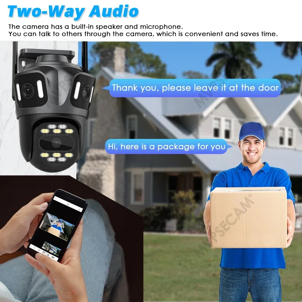 IP WiFi Kamera Sa Tri Objektiva - Slika 5