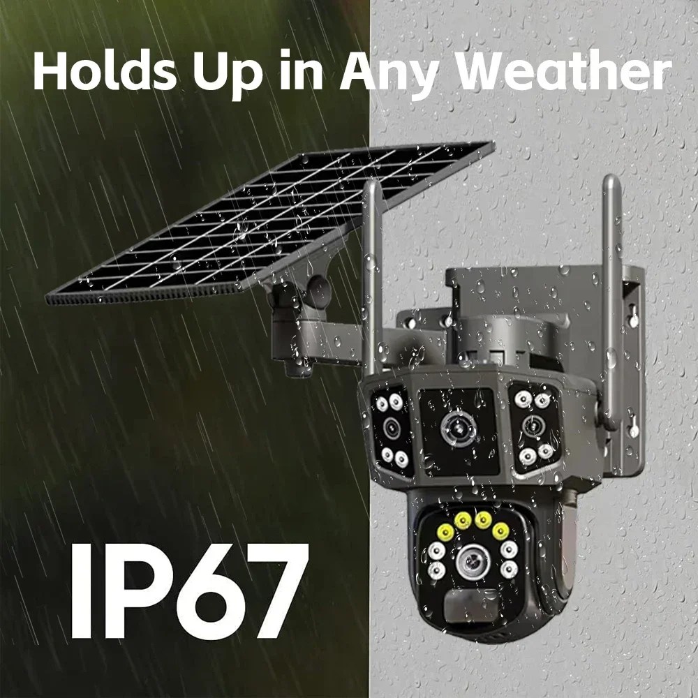 Solarna WIFI 4G Kamera Sa Dvostrukim Sočivom - Slika 5