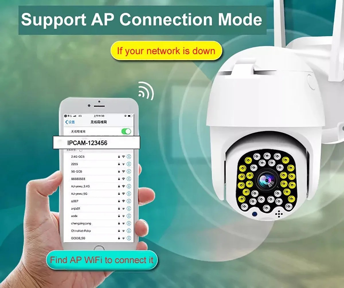 PTZ WIFI IP Kamera - Slika 9