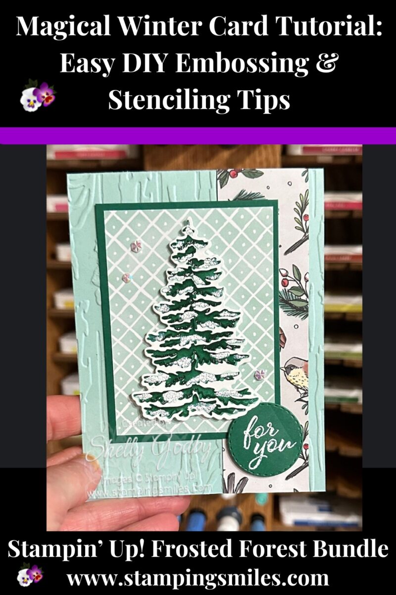 DIY Winter Card Tutorial with Stampin’ Up! Frosted Forest Bundle – Step by Step Guide