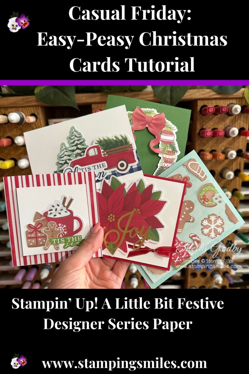16 Easy-Peasy Christmas Cards: Casual Friday Livestream Recap