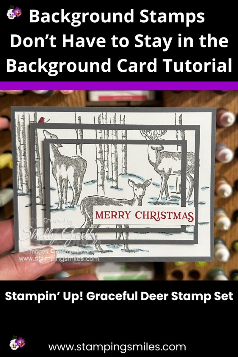 Bring Background Stamps to Life! Graceful Deer Christmas Card Tutorial
