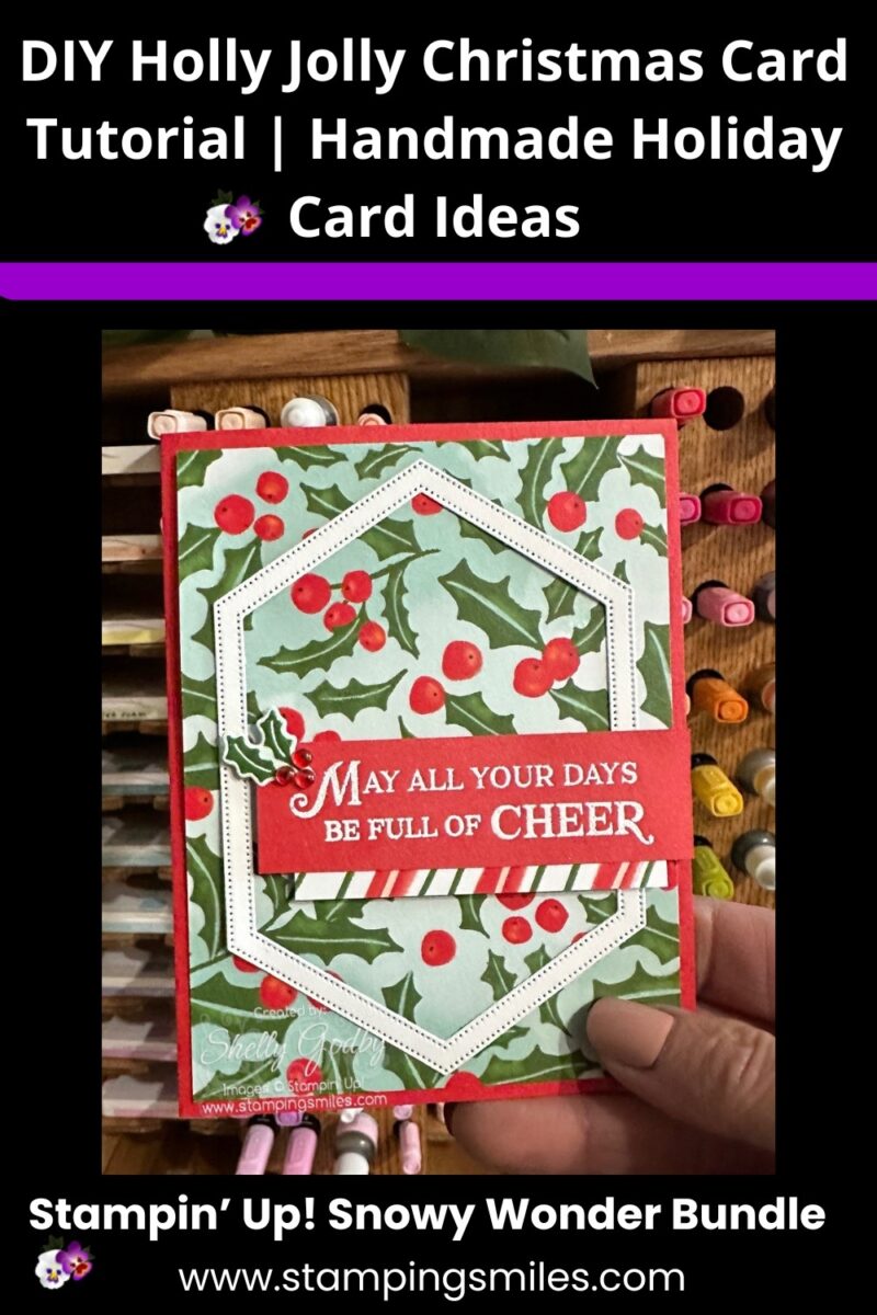 DIY Holly Jolly Christmas Card Tutorial | Handmade Holiday Card Ideas