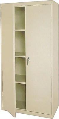 They make it easy to store huge numbers of documents in a relatively small place. Sandusky Standard Storage Cabinet, Putty | StaplesÂ®