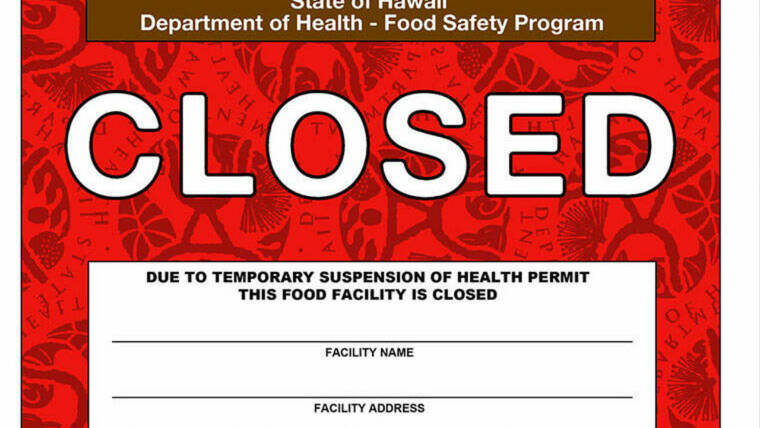 Multiple Health Violations Force Kona Restaurant Closure: What You Need to Know Multiple Health Violations Force Kona Restaurant Closure: What You Need to Know