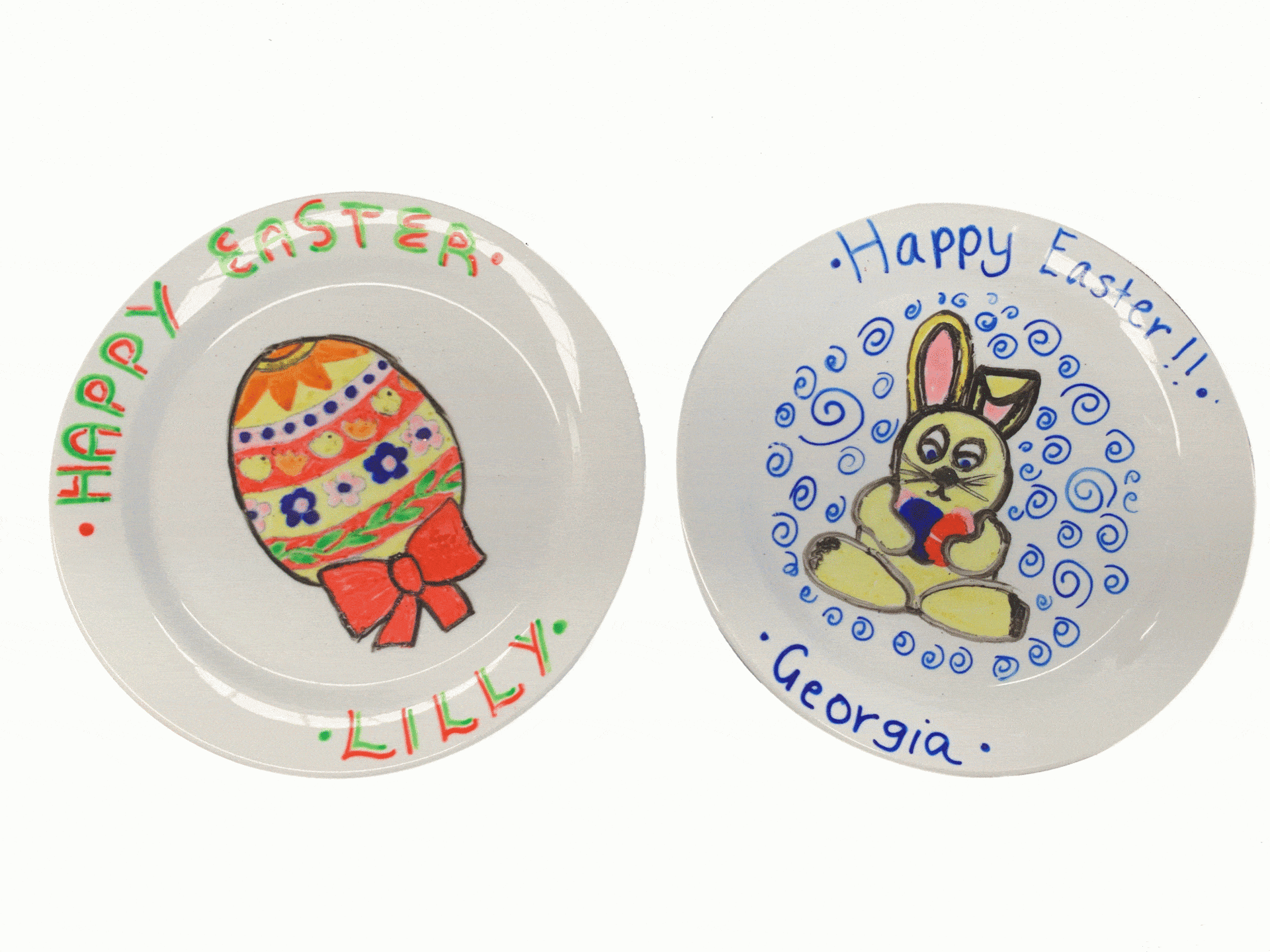 Easter plates