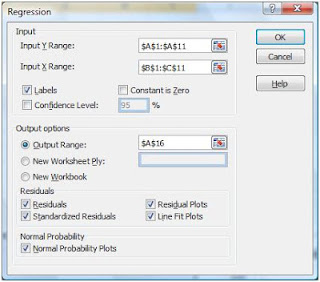 Tutorial Analisis Regresi Dengan Excel - Uji Statistik