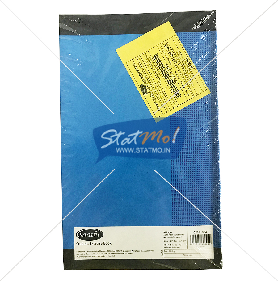 Classmate Saathi Notebook Single Line Pages 92 StatMo.in the