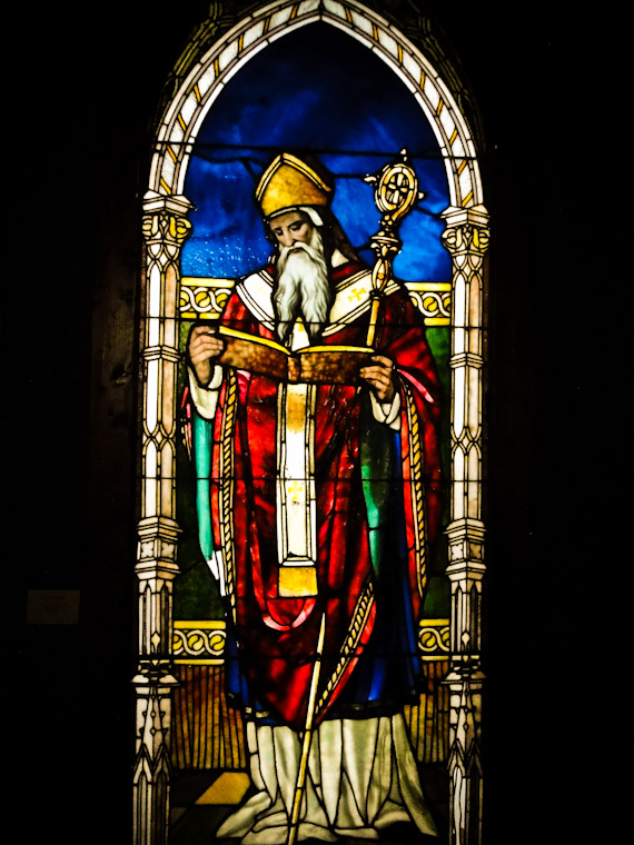 Saint Augustine Tiffany Stained Glass