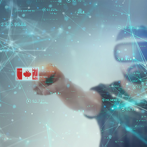 Table with data including percentages, numbers, Canadian flag and IP addresses.