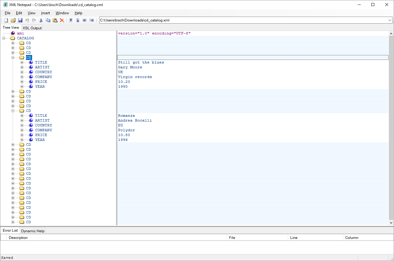 ToolTipp XML Notepad
