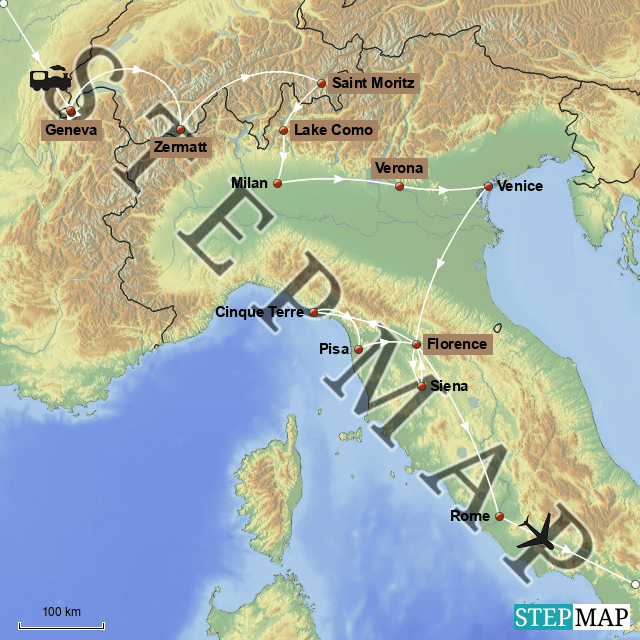 StepMap Italy 2026 Landkarte F R Germany Italy 2026 1962158 