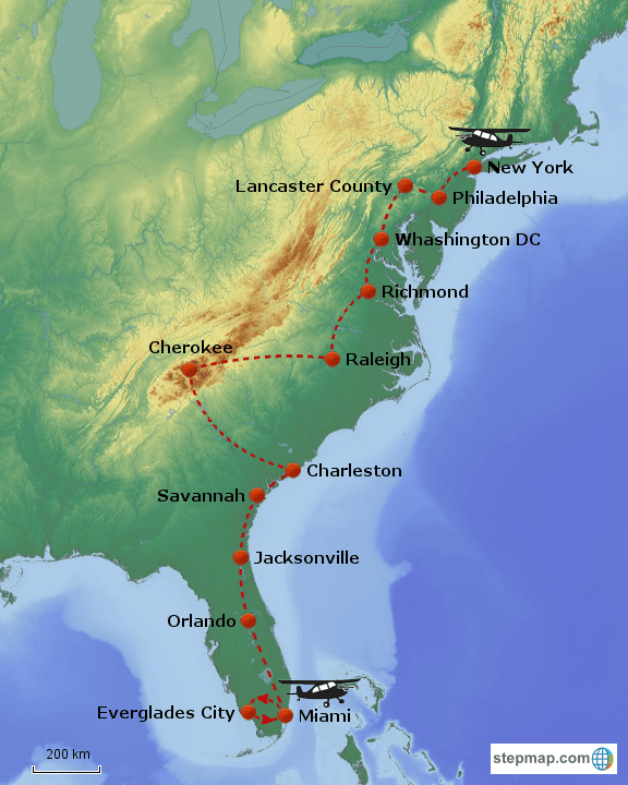 Us East Coast Road Trip Map 60 Photos Com Road Trip East Coast 1306756 