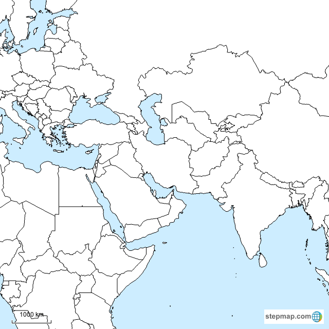 Blank Map Of Central Asia List Of Countries From E To L Southwest And Central Asia 1555676 
