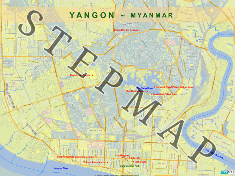 Yangon World Map Yangon Myanmar 2013 BZo7EHEFKx 