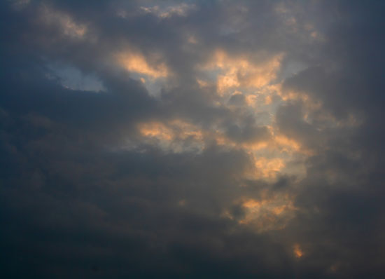 An image of a rare blue sky in Shenzhen China