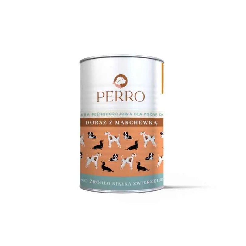 PERRO DORSZ Z MARCHEWKĄ DLA PSÓW DOROSŁYCH 400G