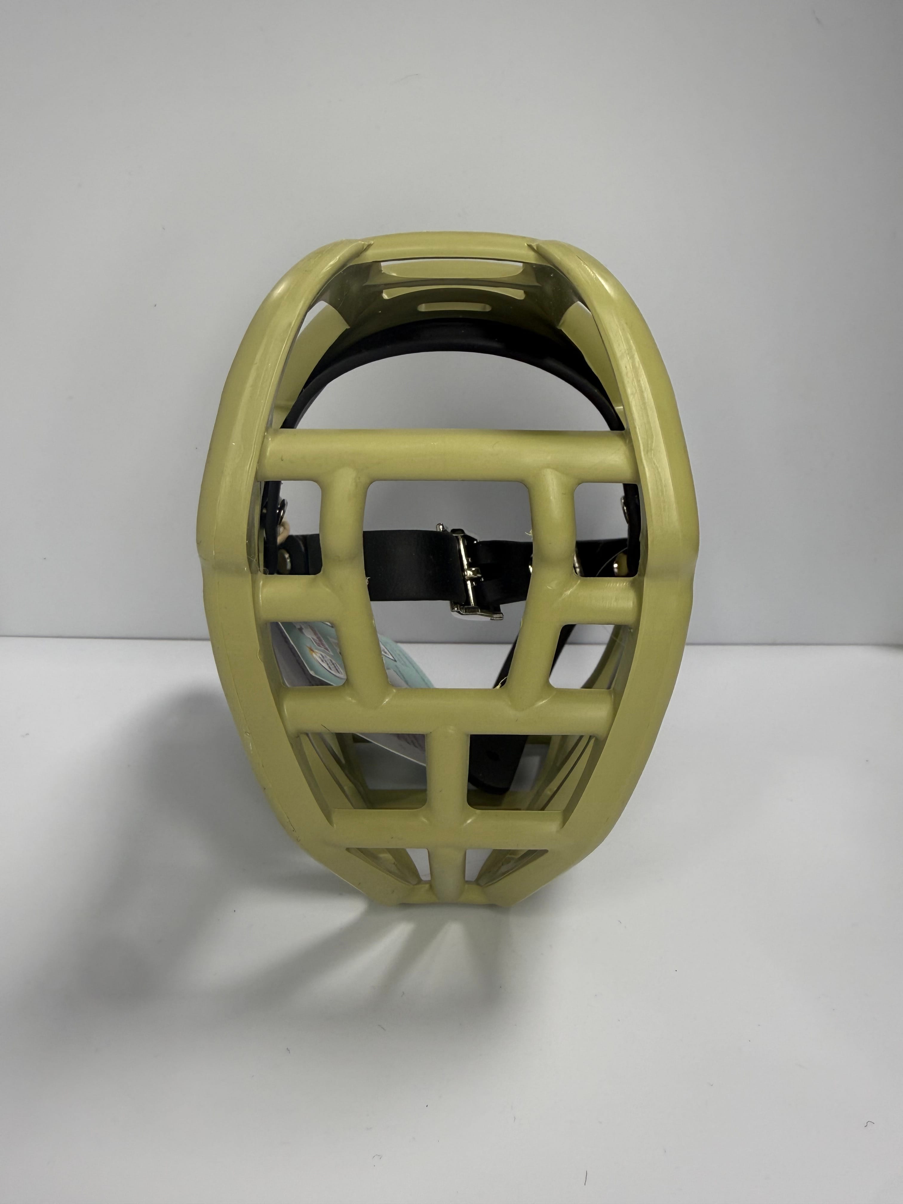 Muzzle Movement Kaganiec Tolly Khaki Green z Czarnymi Paskami – Lekki Kaganiec Fizjologiczny dla Psa.