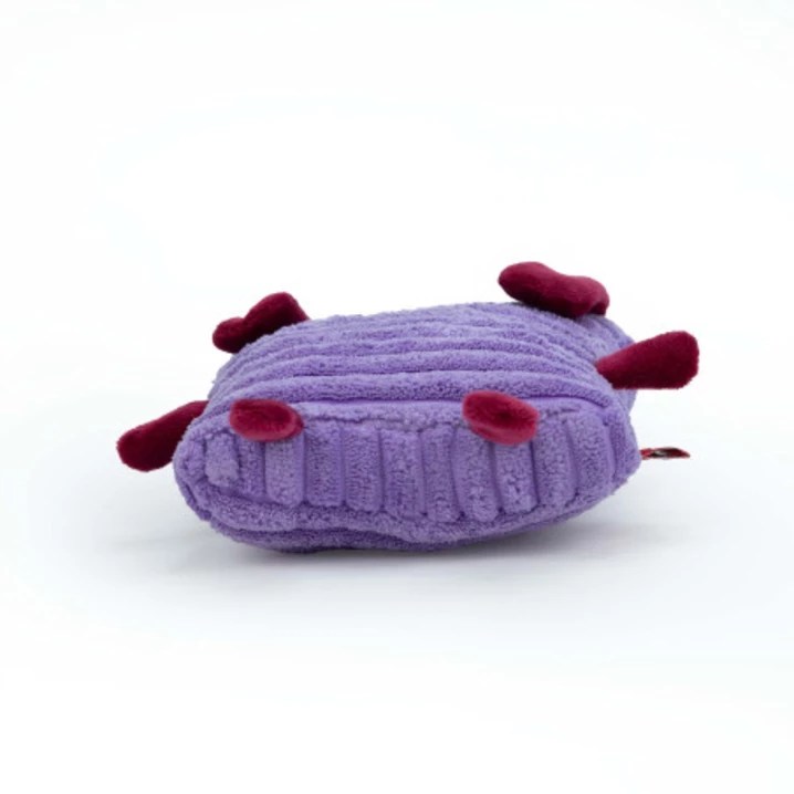 BUBA Fibi – kwadratowy pluszowy piesek dla psa, szeleszczący, bez piszczałki, 13 × 13 cm