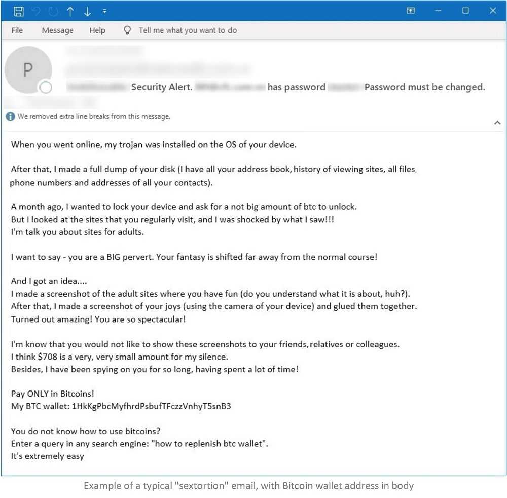 Take steps to identify what accounts have been breached. Email Scams Threaten Extortion And Blackmail