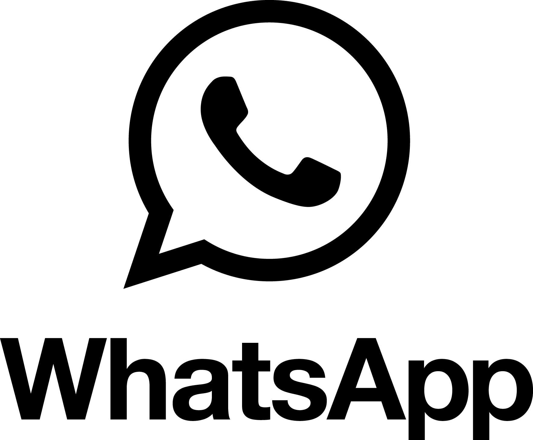Whatsapp Logo Png Hd Black And White Logo Keren