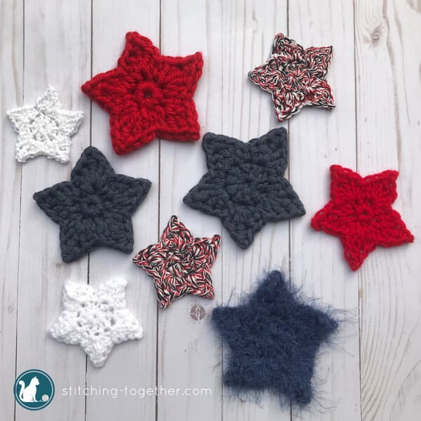 Rounds one and three are just single crochet stitches. Simple Crochet Star Pattern