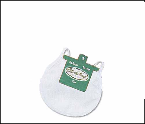 White Trim Infant Bib