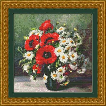 Poppies And Daisies