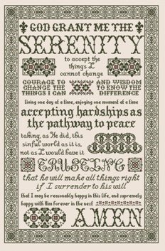 Serenity Prayer