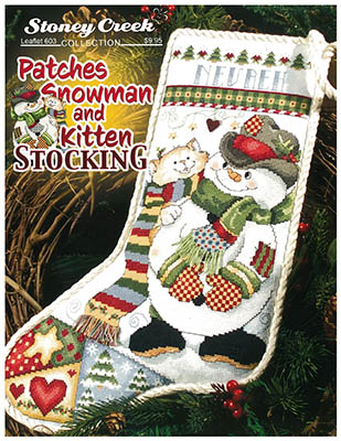 Patches Snowman And Kitten Stocking