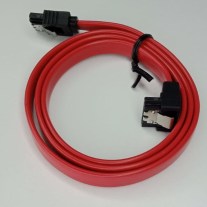 RED SATA 3.0 III SATA3 7 PIN Data Cable 6Gb/s Right Angle Cables, Length 65cm SC-CBLSATA65CM-RD
