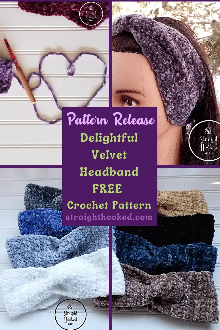 Read more about the article Delightful Velvet Headband- FREE Crochet Pattern